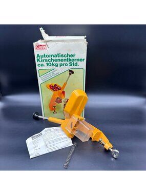 Vintage Glass Cherry Stoner Pitter Automatic 1980s West Germany Box Instructions
